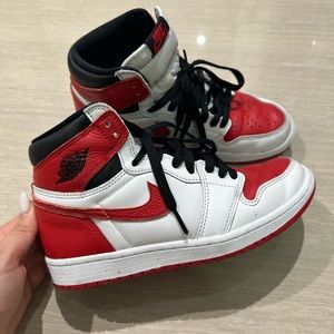 Nike Jordan Youth Red White Sneakers